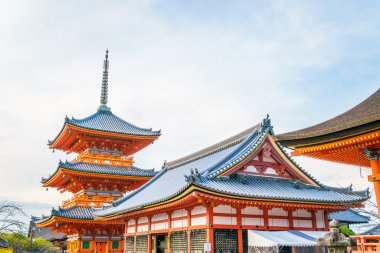Güzel mimarisi Kiyomizu-dera Tapınağı, Kyoto, Japonya