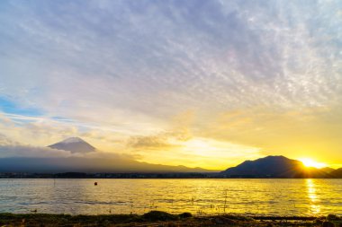 Fuji Dağı'nın günbatımı, Japonya