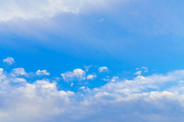 Blue sky with clouds
