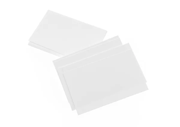 Επαγγελματικές κάρτες σε άσπρο φόντο . — Φωτογραφία Αρχείου