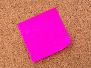 cork board üzerinde notlar sonrası .