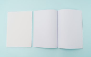 Boş katalog, broşür, dergiler, sahte kitap .