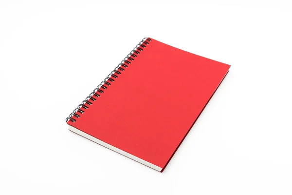 Opmerking notitieboek mock up op witte achtergrond . — Stockfoto