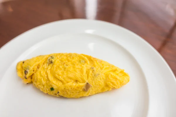 Sluiten van ei omelet voor het ontbijt . — Stockfoto