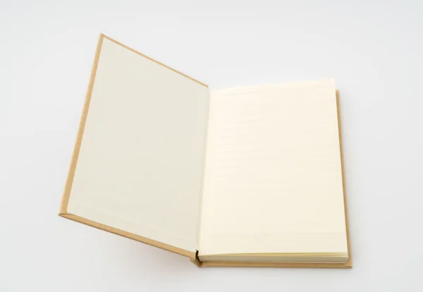 Recyklovaný papír kniha na bílém pozadí . — Stock fotografie