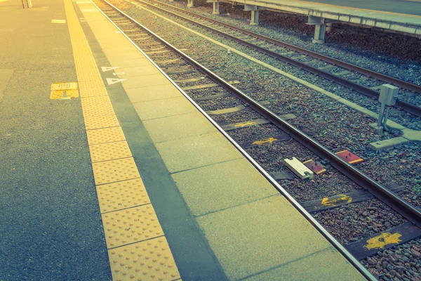 일본의 기차역입니다. (필터링 된 이미지 처리 빈티지 효과 — 스톡 사진
