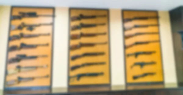 Rozmycie streszczenie kolekcję antyków pistolety — Zdjęcie stockowe