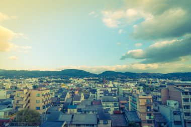 Kyoto, Japonya - 8 Aralık 2015: Geleneksel ev Kyoto, Ja