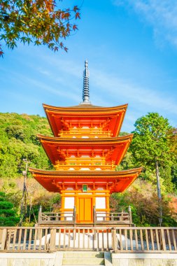 Güzel mimarisi Kiyomizu-dera Tapınağı, Kyoto, Japonya