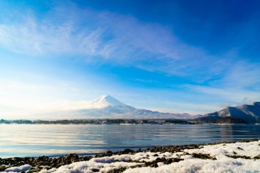 Fuji Dağı ve Gölü kawaguchi, Japonya