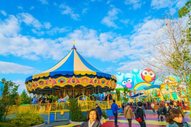 Osaka, Japonya - 1 Aralık 2015: Universal Studios Japonya (Usj). 