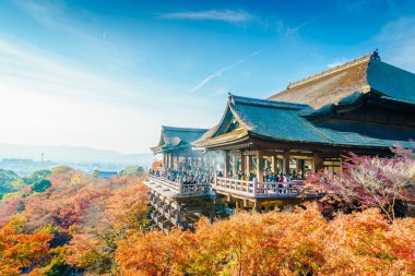 Güzel mimarisi Kiyomizu-dera Tapınağı, Kyoto, Japonya