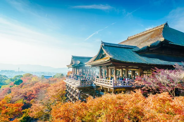 Güzel mimarisi Kiyomizu-dera Tapınağı, Kyoto, Japonya — Stok fotoğraf
