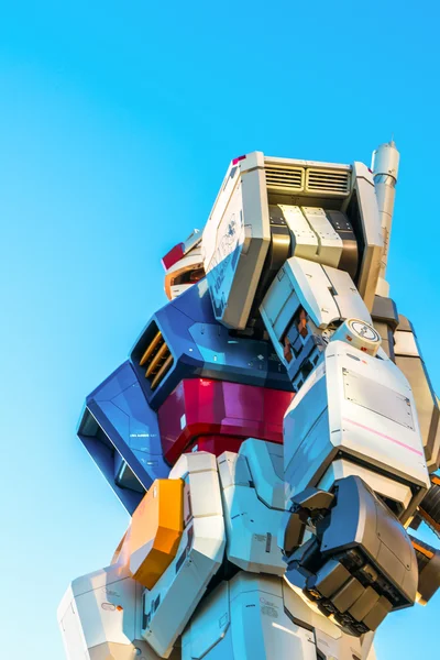 Spettacoli Gundam a grandezza naturale fuori DiverCity Tokyo Plaza, Oda — Foto Stock