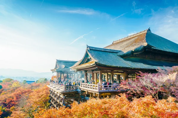 Güzel mimarisi Kiyomizu-dera Tapınağı, Kyoto, Japonya — Stok fotoğraf