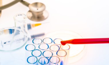 laboratuvar test tüpleri, tıbbi Züccaciye Mağazaları, stetoskop, plastik syr