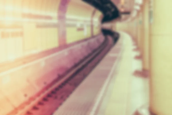 Абстрактний розмитий тунель метро  . — стокове фото