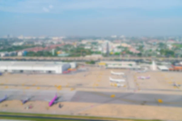 Abstrato borrão terminal de avião no aeroporto  . — Fotografia de Stock