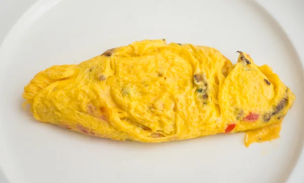 Sluiten van ei omelet voor het ontbijt . — Stockfoto