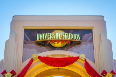 Osaka, Japonya - 1 Aralık 2015: Universal Studios Japonya (Usj). 