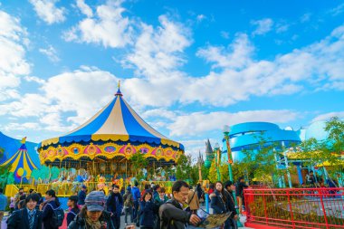 Osaka, Japonya - 1 Aralık 2015: Universal Studios Japonya (Usj). 