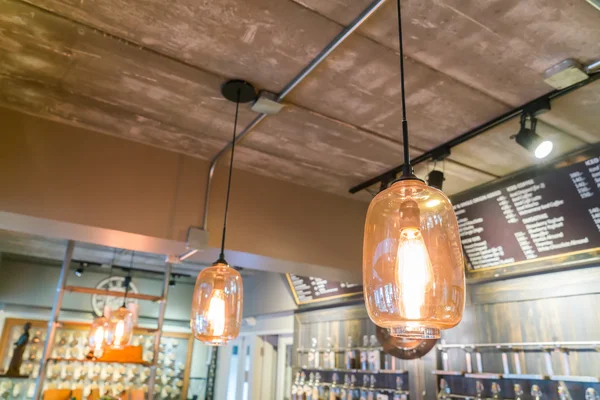 Light in coffee shop . — Stock Photo, Image