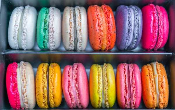French colorful macarons on table  . — Stock Photo, Image