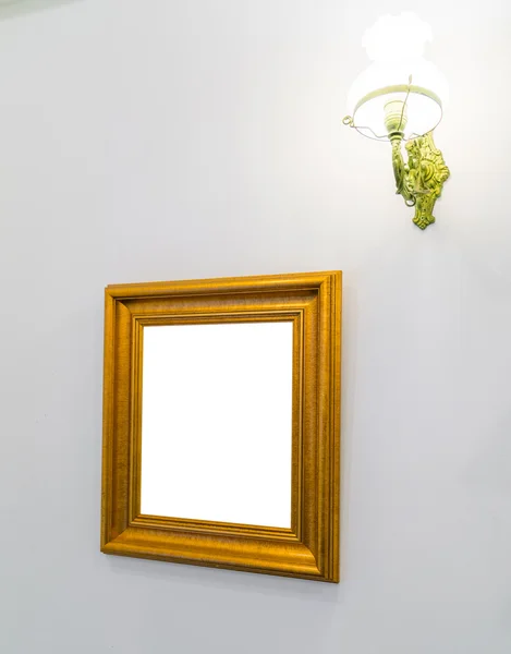 Blank picture frame on wall . — Stock Photo, Image