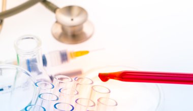 laboratuvar test tüpleri, tıbbi Züccaciye Mağazaları, stetoskop, plastik syr