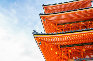 Güzel mimarisi Kiyomizu-dera Tapınağı, Kyoto, Japonya