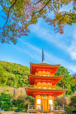 Güzel mimarisi Kiyomizu-dera Tapınağı, Kyoto, Japonya