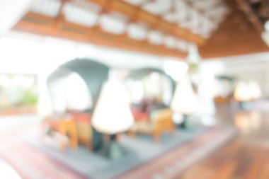 İç otel lobi arka plan bulanıklık .