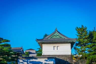 Tokyo, Japonya 'daki güzel imparatorluk sarayı.