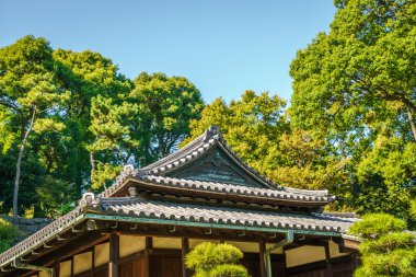 Tokyo, Japonya 'daki güzel imparatorluk sarayı.