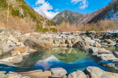 Görüntü açık onsen, Japonya