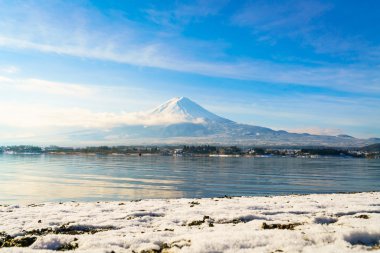 Fuji Dağı ve Gölü kawaguchi, Japonya