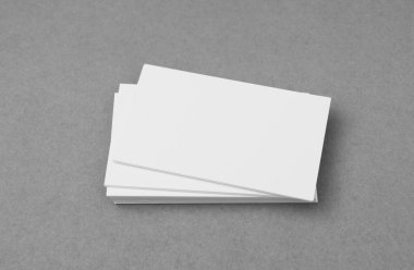 Kartvizit gri arka plan üzerinde .