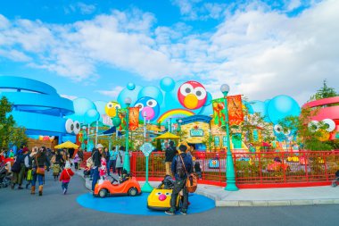 Osaka, Japonya - 1 Aralık 2015: Universal Studios Japonya (Usj). 