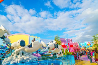 Osaka, Japonya - 1 Aralık 2015: Universal Studios Japonya (Usj). 