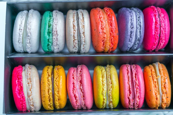 French colorful macarons on table  . — Stock Photo, Image