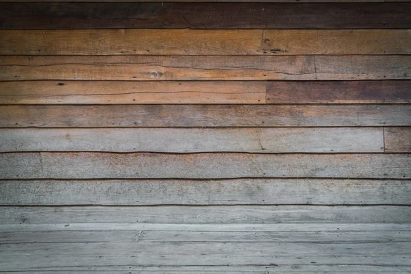 Habitación Dimensional con una pared con paneles de madera y piso de madera . — Foto de Stock