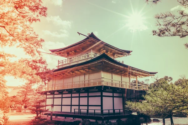 금 각 사 "교토, 일본 (필터에서에서 골든 파빌리온" — 스톡 사진