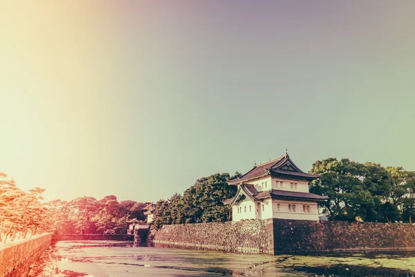 Krásný císařského paláce v Tokiu, Japonsko (filtrováno obraz pro — Stock fotografie