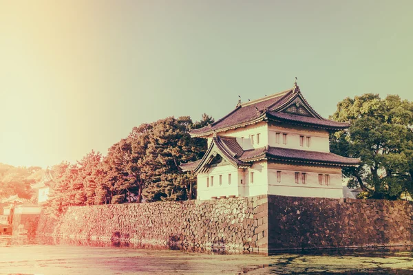 Piękny Pałac Cesarski w Tokio, Japonia (filtrowane obrazu pro — Zdjęcie stockowe