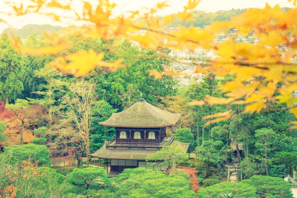 Ginkakuji Temple - Kyoto, Japón (Imagen filtrada procesada vint —  Fotos de Stock