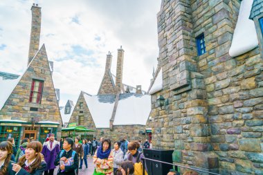 Osaka, Japonya - 1 Aralık 2015: Universal Studios Japonya (Usj). 