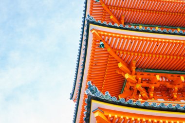 Güzel mimarisi Kiyomizu-dera Tapınağı, Kyoto, Japonya
