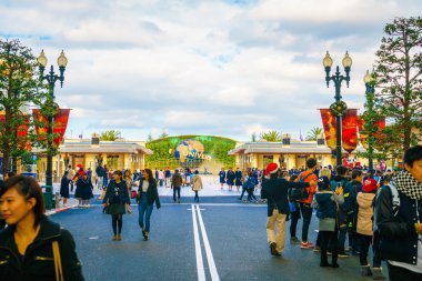 Osaka, Japonya - 1 Aralık 2015: Universal Studios Japonya (Usj). 