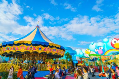 Osaka, Japonya - 1 Aralık 2015: Universal Studios Japonya (Usj). 