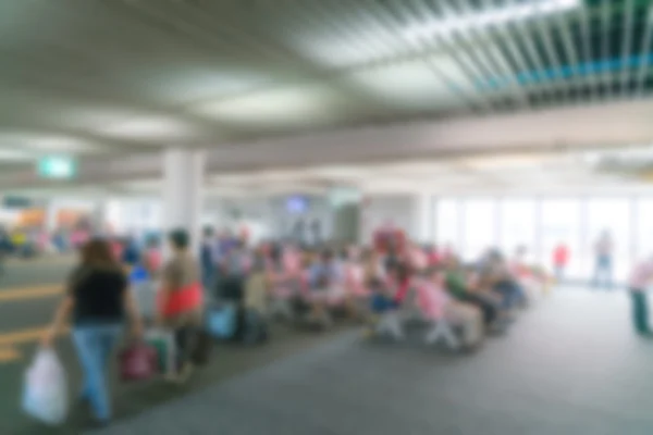 Abstract blur passenger in the airport — Stock Photo, Image